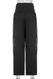 High-Waisted Wide Leg Casual Pants