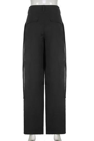 High-Waisted Wide Leg Casual Pants