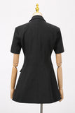 Elegant Bow-Detail Blazer Dress