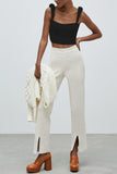 Knitted Sleeveless Crop Top