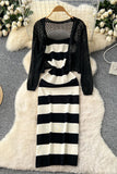 Striped Casual Knit Dress