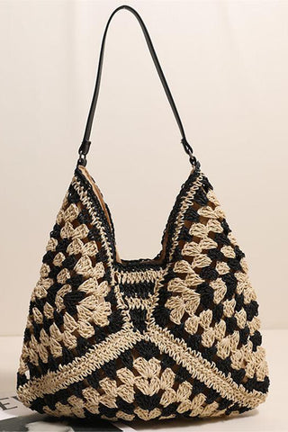 Chic Woven Hobo Bag