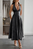 Elegant Halter Evening Dress