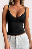 Lace-Trimmed Tank Top