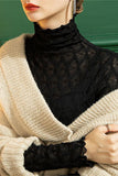 Lace High-Neck Blouse