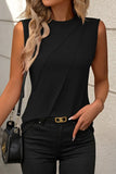 Sleeveless Asymmetric T-Shirt