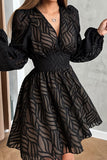 Flowy Long Sleeve Casual Dress