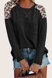Leopard Print Shoulder Blouse