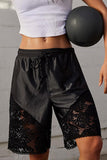 Lace-Trim Casual Shorts