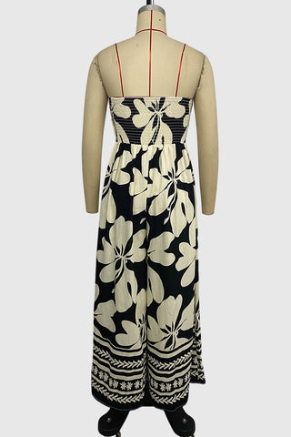 Strapless Floral Jumpsuit
