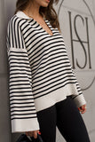 Striped V-Neck Sweater
