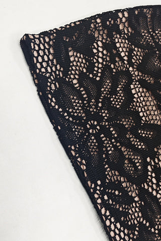 Lace Cutout Mini Dress