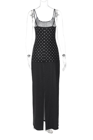 Polka Dot Maxi Casual Dress