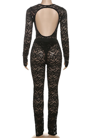 Elegant Lace Pants Set