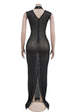 Elegant Beaded Night Out Dress