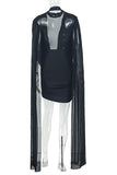 Draped Back Night Out Dress