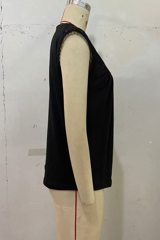 Lace Detail Sleeveless Top