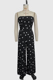 Strapless Polka Dot Jumpsuit