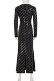 Elegant Evening Gown with Long Sleeves