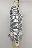 Striped Layered Sweatshirt