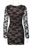 Lace Overlay Night Out Mini Dress