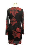 Floral Long-Sleeve Casual Dress