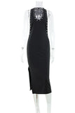 Studded Sleeveless Night Out Dress