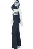 Strappy Zippered Pants Set