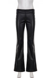 Sleek Flared-Leg Casual Pants