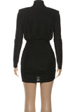 Elegant Ruched Evening Dress