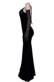 Elegant Evening Gown with Split Detail