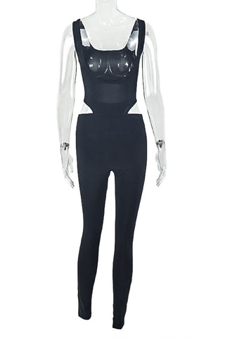 Cutout Sleeveless Jumpsuit