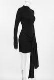 Elegant Long-Sleeve Evening Dress