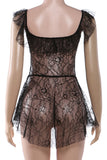 Lace Flutter Sleeve Casual Dress