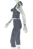 Polka Dot Halter Pants Set