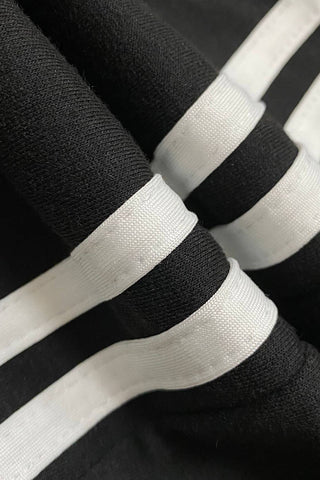 Stylish Contrast Waist Casual Pants