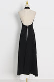 Asymmetric Halter Skirt Set