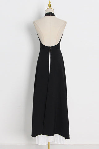 Asymmetric Halter Skirt Set