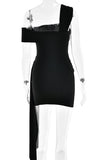 One-Shoulder Mini Dress