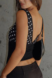 Polka Dot Sleeveless Tank Top