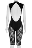 Sleeveless Lace Jumpsuit