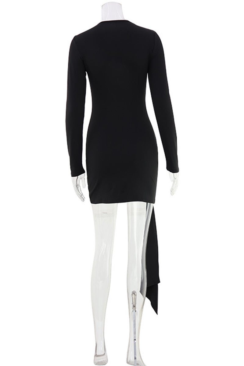 Asymmetrical Cut-Out Night Out Dress