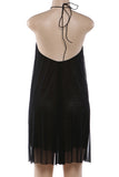 Halter Dress with Flowing Design