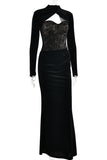 Elegant Lace Evening Gown