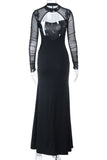 Elegant Long-Sleeve Casual Dress