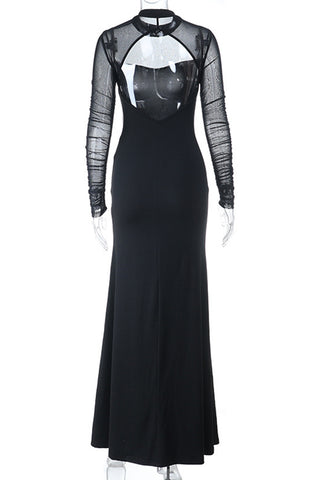 Elegant Long-Sleeve Casual Dress