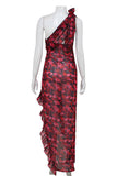 One-Shoulder Ruffle Dress