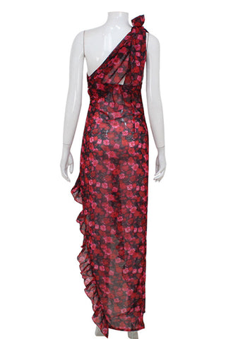 One-Shoulder Ruffle Dress