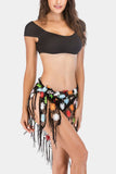 Floral Fringe Beach Cover-Up