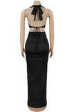 Cutout Detail Maxi Dress